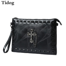 Load image into Gallery viewer, Tidog cross rivet hand bag Clutch bag